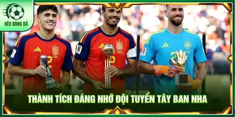 Thành tích đáng nhớ đội tuyển Tây Ban Nha