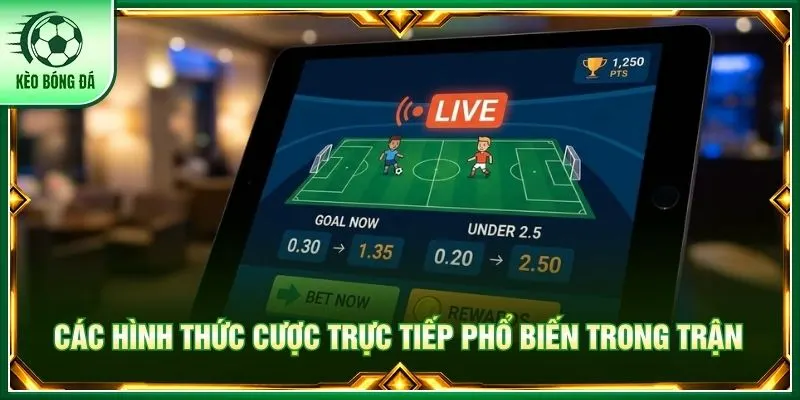Các hình thức cược trực tiếp phổ biến trong trận