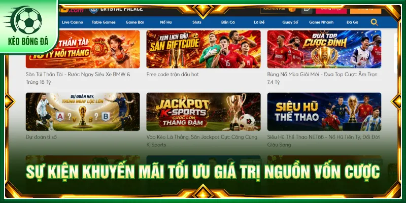 NET88 - Sảnh Cược Thể Thao Update Kèo Bóng Đá Hấp Dẫn NET88 triển khai sự kiện khuyến mãi nâng cao quyền lợi