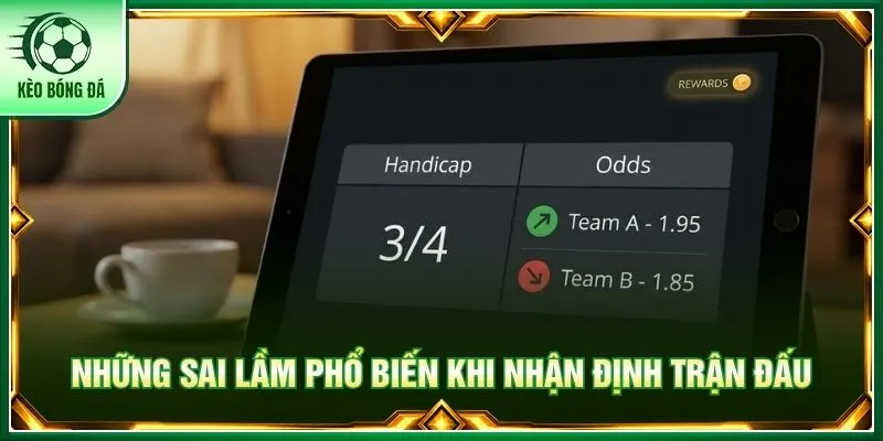 Những sai lầm phổ biến khi nhận định trận đấu